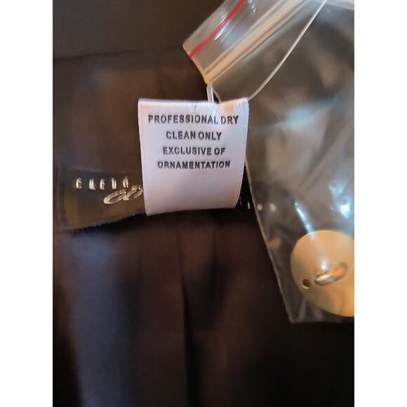 Cache Tailored Fit Blazer Women's Sz S Black Flap Pockets 3 Button Lined Jacket - Picture 13 of 16